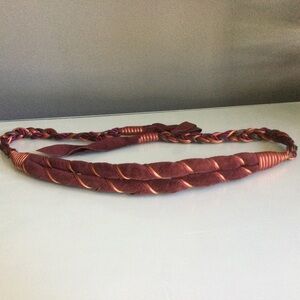 Vintage Suede Leather Cord Boho Belt